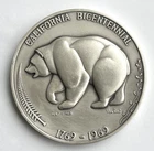 1969 MACO California Bicentennial The Golden Land Silver Coin .999  4.455 oz.