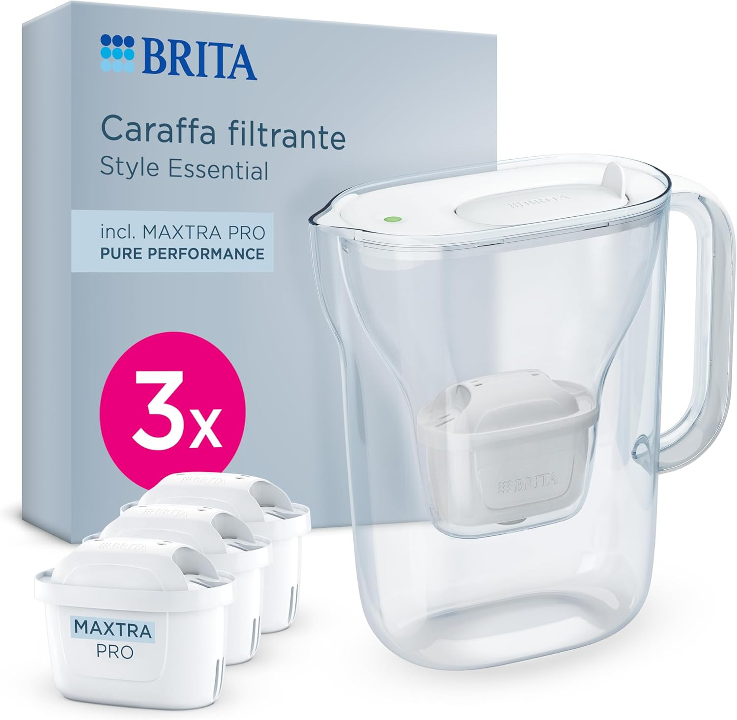 Caraffa Filtrante BRITA Style Essential 2.4L - Acqua Buona per Bambini
