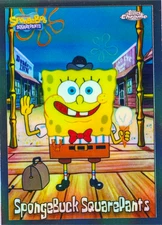 Topps Chrome Spongebob 2025 | SpongeBuck SquarePants Refractor | 54