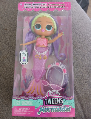 L.O.L. Überraschung! Tweens Meerjungfrauen Cleo Cove Farbwechsel Schwanz Puppe + Zubehör