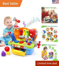 Toys for 1 Old Boy, Musical Toddler Tool Bench, Montessori Educational Toys ...