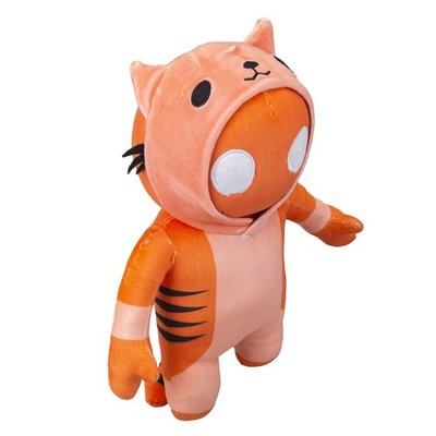 Gang Beasts Tiger Soft Toy Video Game Plush with Hooded Jumper Orange