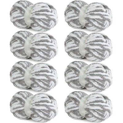 HOMBYS Bulky Fulffy Chunky Chenille Yarn for Hand Knitting,Soft Lightweight L...
