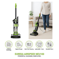 Eureka AirSpeed Ultra Lightweight Compact Bagless Upright Vacuum Green NEU100