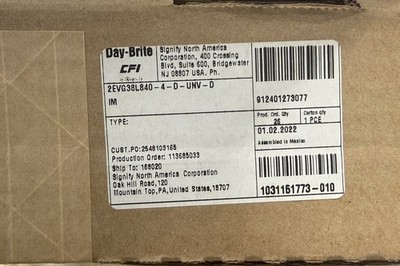 Day-Brite CFI by Signify 2EVG38L840-4-D-UNV-DIM EvoGrid LED