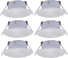 Facon 3 Inch LED RV Puck Light, DLFST3-008, 3400K Warm White (6 Packs), 