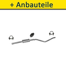 Mittelschalldämpfer mit Montagesatz für DACIA LOGAN 1.4 1.6 75/90PS 2003-2012