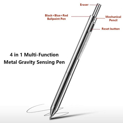 3 Colors Ink Multi-Function Pen 4 in 1 Ballpoint Pen  Student Gift - Picture 3 of 17