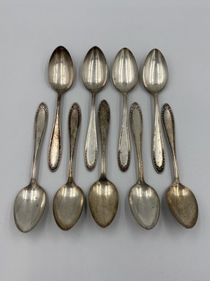 Lot Of 9 Oneida Community Par Plate Bridal Wreath 1915 Silverware Teaspoons