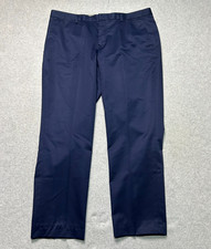 Express Dress Pants Mens 36 X 30 Navy Blue Photographer Straight Leg Non Iron