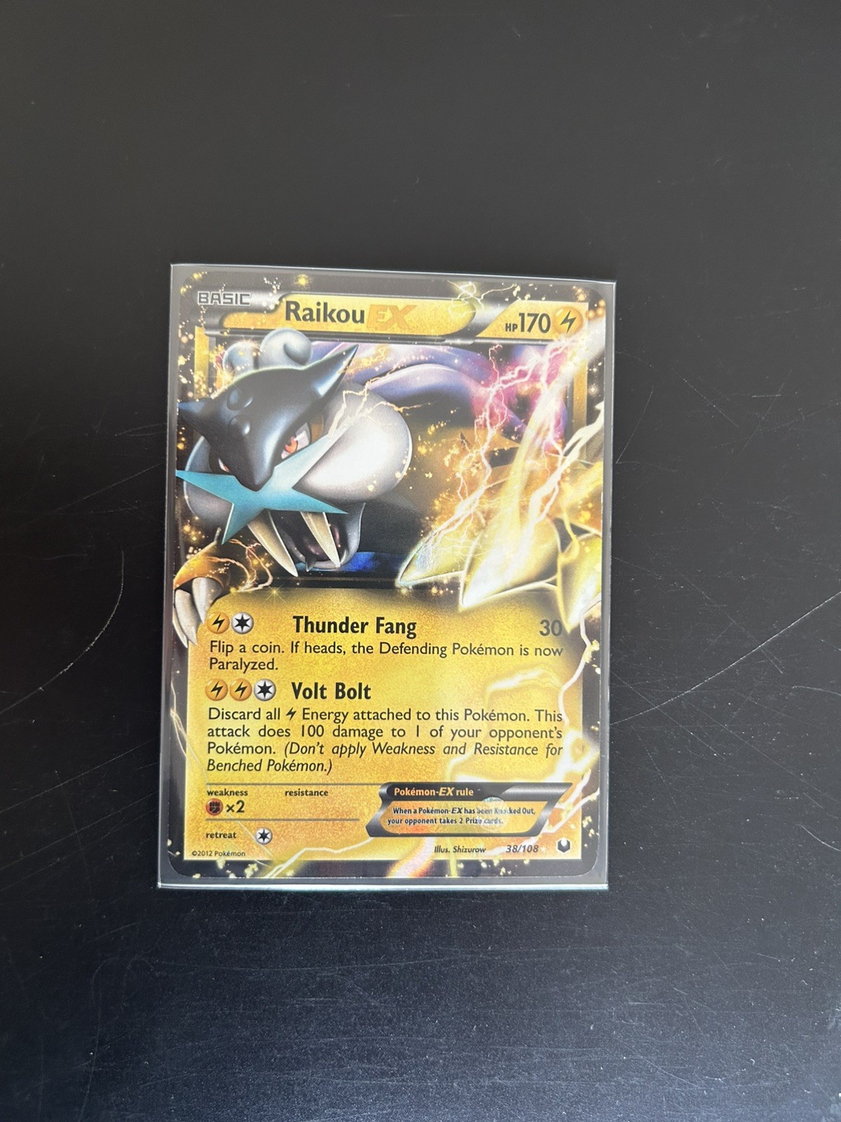 Pokémon TCG: Dark Explorers - Raikou EX NM (38/108)