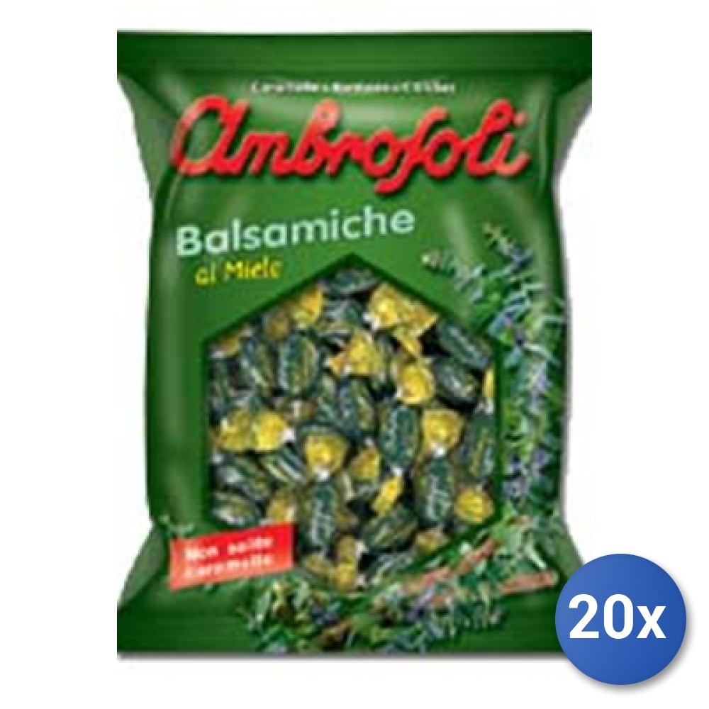 20X Multipack Ambrosoli Honey Balsamic Candies 135G