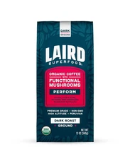 Laird Superfood Peruvian Dark Roast Coffee with 12 Ounce (Pack of 1) 