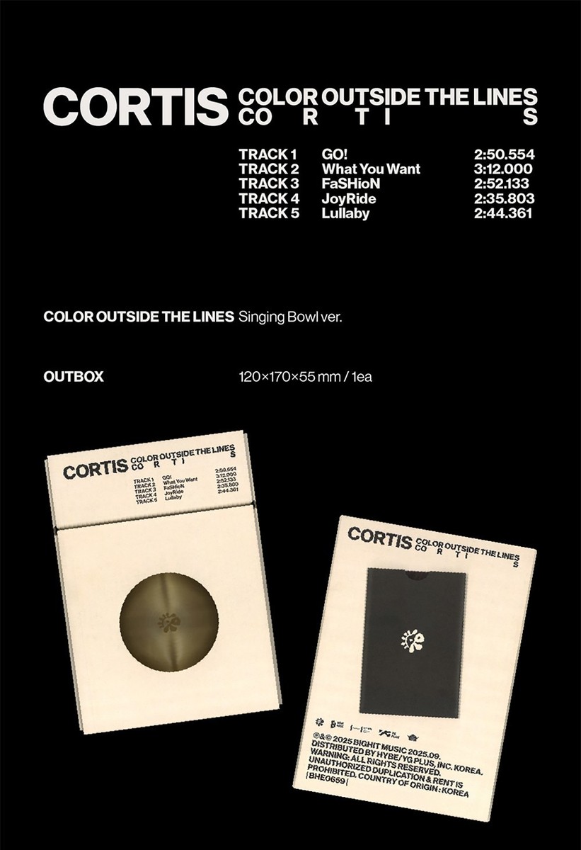 CORTIS アルバム　Singing Bowl ver. トレカなし CORTIS COLOR OUTSIDE THE LINES 1st EP Album SINGING BOWL Ver/CD+