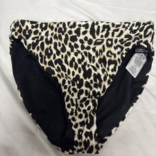 Carmen Marc Valvo Reversible Bikini Bottom Women's Animal Print Small