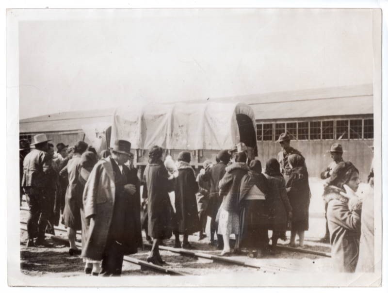 1929 Battle Of Juarez Interned Federal Troops &Amp; Women El Paso Texas News Photo