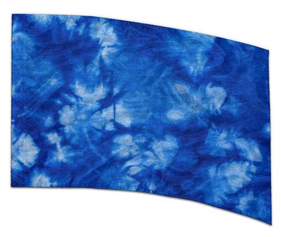 COLOR GUARD FLAGS BLUE WHISPER SPLASH SILKS - NEW - 36'' x 54'' Standard Curved