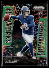 2025 Panini Prizm Football Fireworks Green Wave #6 Jaxson Dart Rookie RC