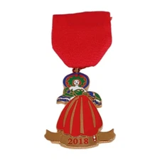 2018 Bolner's Spice Lady Fiesta Medal San Antonio Pinback 