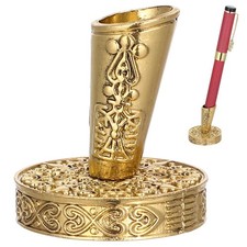 Single Pen Holder, Metal Pen Holder Desk Stand for Pencils Accessories Stylis...