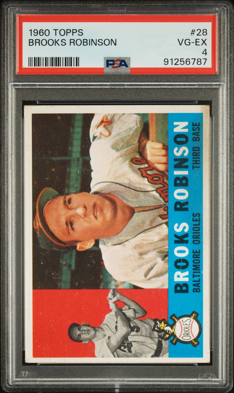1960 TOPPS #28 BROOKS ROBINSON PSA 4