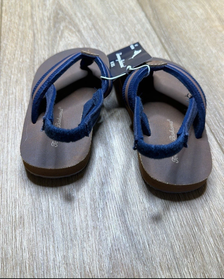 Tommy Bahama Sandalias Azul Niño Talla 6-7 Correa Trasera Elástica NUEVAS Foto 2 de 4