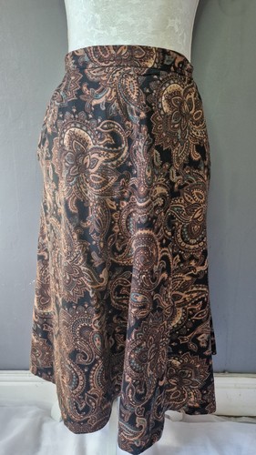 Vintage Avant London Patterned Midi Skirt, 12 - Picture 1 of 7