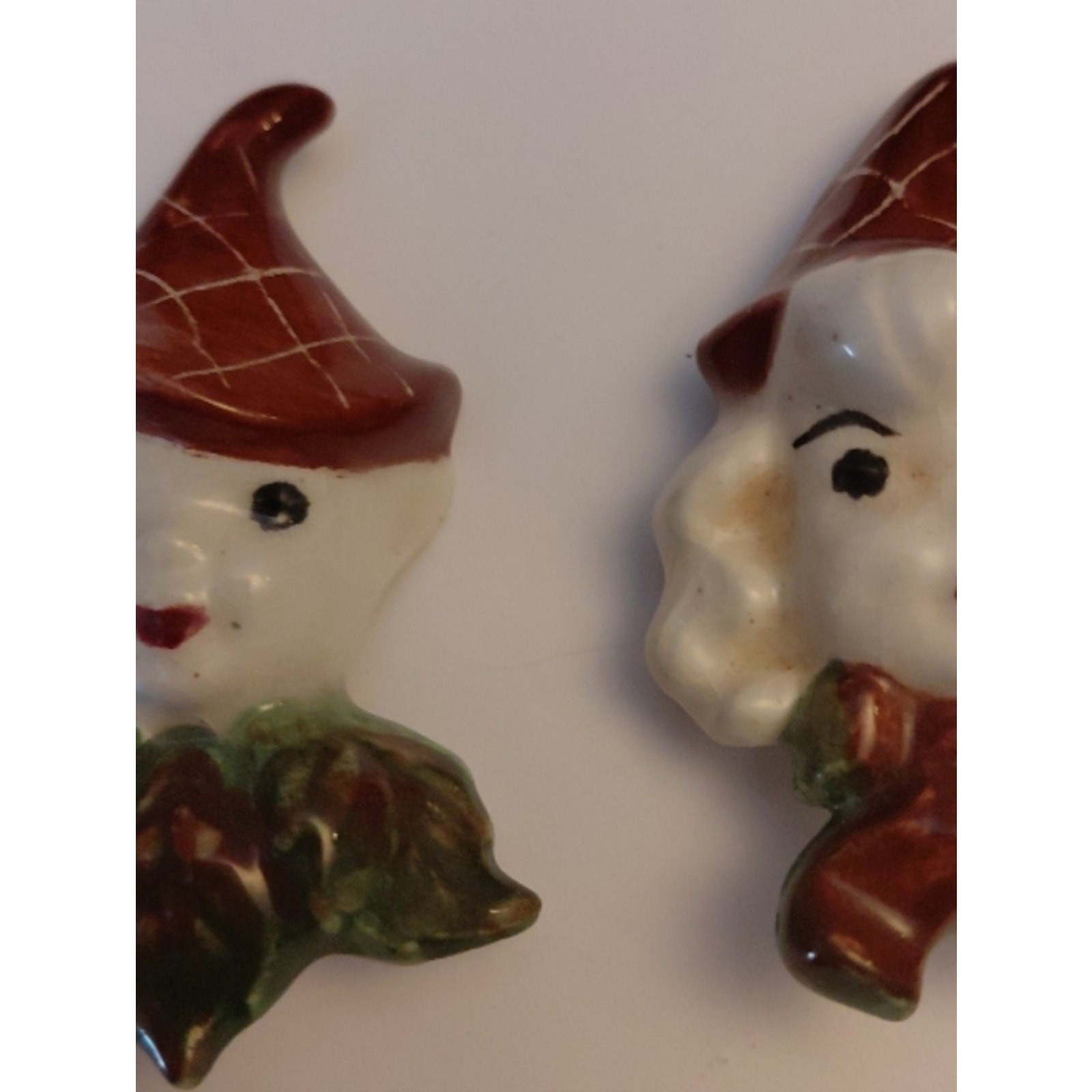 RARE SET- Vintage Ceramic tumbling pixie set - image 2