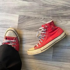 Vintage Y2K Converse Chuck Taylor All Star Red High Top Sneakers