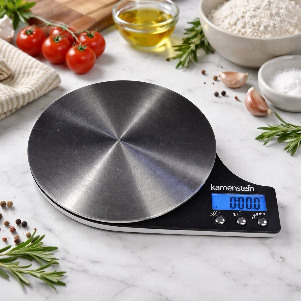 Kamenstein Digital Kitchen Scale 11lb 5kg Stainless Steel Platform 5105596