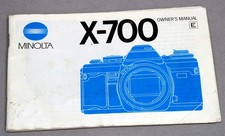 Genuine MINOLTA X-700 X700 Owner's Manual Instruction Book Booklet ENGLISH