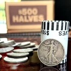 Silver Walking Liberty Half Dollar & OBW Kennedy Half Dollar Roll - UNSEARCHED