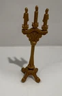 Playmobil Gold Candlestick Candle Holder Vintage 1980s 3" Dollhouse Miniature