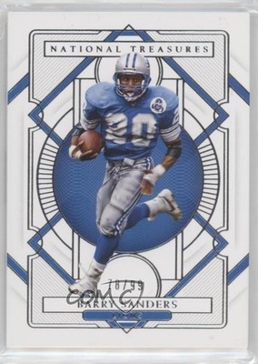 2020 Panini National Treasures 78/99 Barry Sanders #35 HOF s3g
