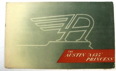AUSTIN A135 Princess Car Sales Brochure LF c1949 #P533 Saloon Touring Limousine