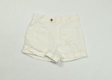 Vineyard Vines Size 4 Ivory Linen Blend Casual Cuffed Pocket Shorts NWT