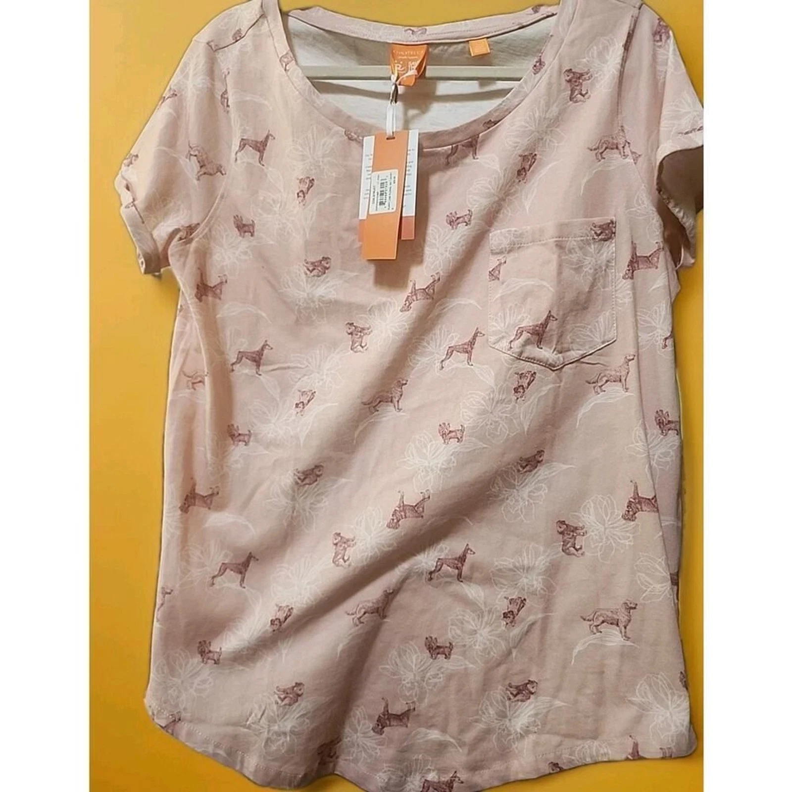 Con.Struct Shirt Short Sleeve Quick Dry Canine Small A127 New Oversized NWT
