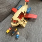 Vintage Fisher Price Little People Jumbo Jet RARE Version Fair Condition.
