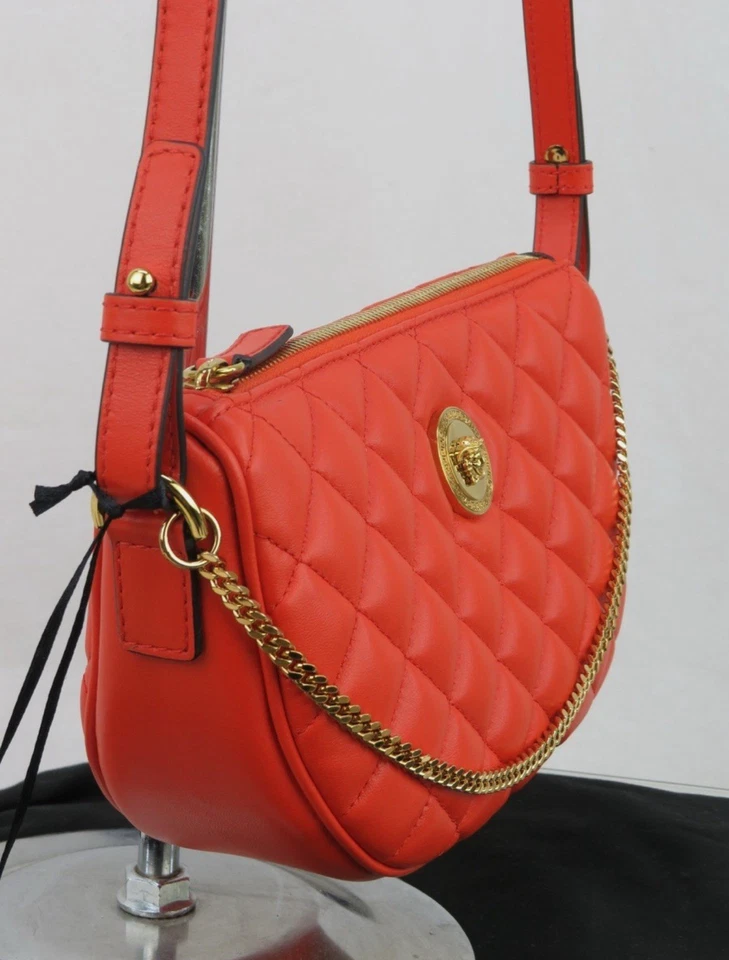 Новый с Ярлыками Versace Half Moon сумка + металлический коралл золото $1875 розничной Hot Deal - Изображение 2 из 4