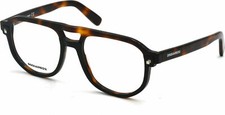 DSQUARED2 DQ5272 056 Tortoise Plastic Aviator Optical Eyeglasses Frame 53-18-145
