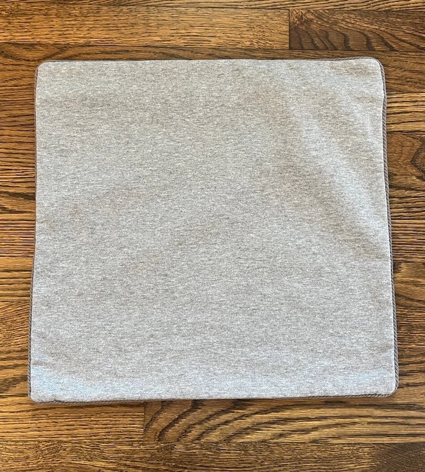 Pottery Barn Sudadera Adolescente Jersey Funda de Almohada, 18" x 18", Gris Foto 4 de 4