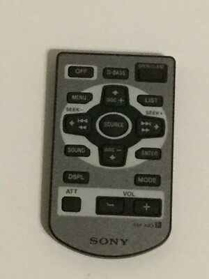Original Sony Car Audio Remote Control RM-X93 | eBay