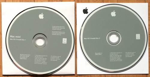 APPLE MACINTOSH • MAC MINI INTEL CORE 2006 • SET INSTALLATION 2 DVD • OSX 10.4.5 - Photo 2/2
