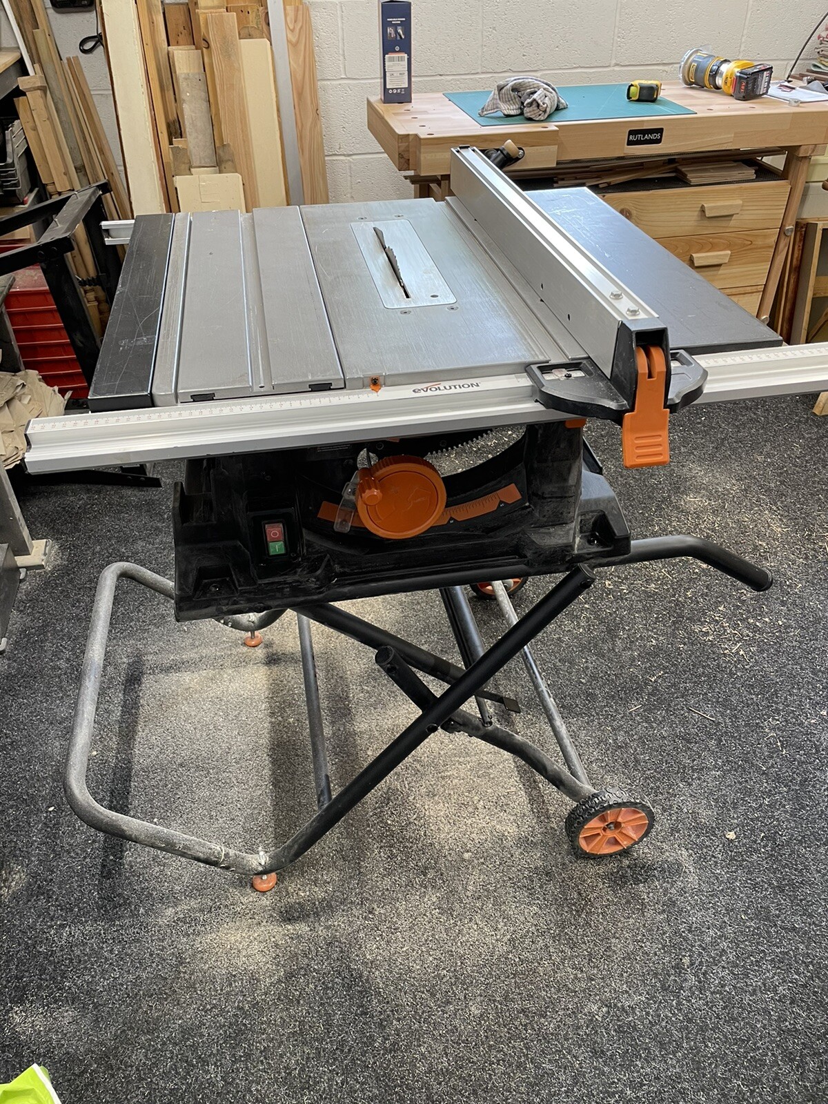 Evolution RAGE5S 255mm Table Saw eBay