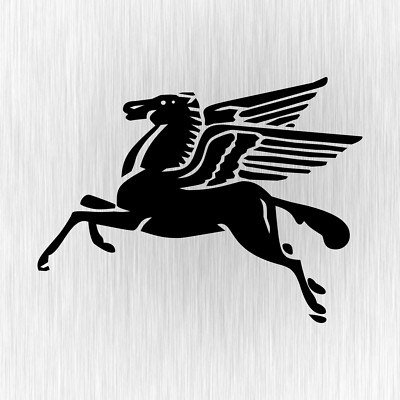 Pegasus Flying geflügeltes Pferd Horse Schwarz Vinyl Decal Sticker Aufkleber