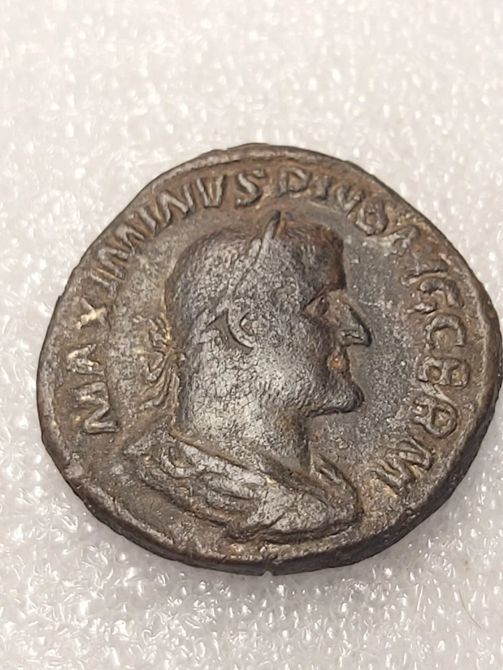 Maximinus I Thrax, Sestertius, 235-238, Rome, VF, Copper, RIC:78 - Image 4 of 4