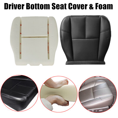 For 2007 Chevy Trailblazer LT LS Driver Side Bottom Leather Seat Cover In Black - Foto 8