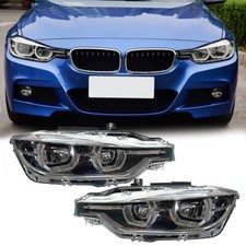 Lh+rh Pair Led Lci Headlight For Bmw 3 Series F30 2015-2019 W/o Afs Adaptive