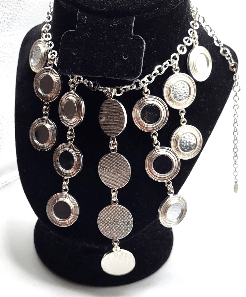 Robert Rose Bollywood Danza del Vientre Espejo Colgante Collar Babero 19 pulgadas Foto 4 de 4