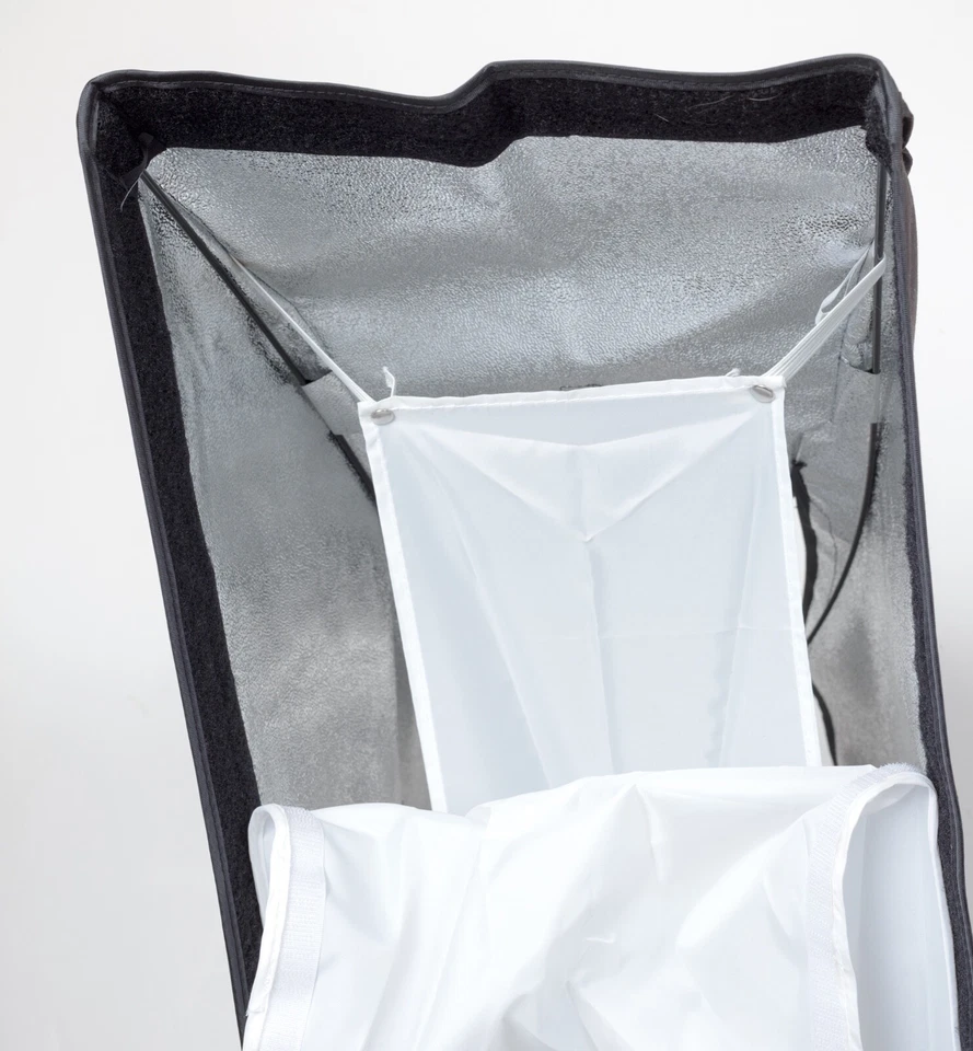 Impact Luxbanx Duo Small Strip Softbox (12 x 36") with fabric grid 12x36" - Image 3 of 4